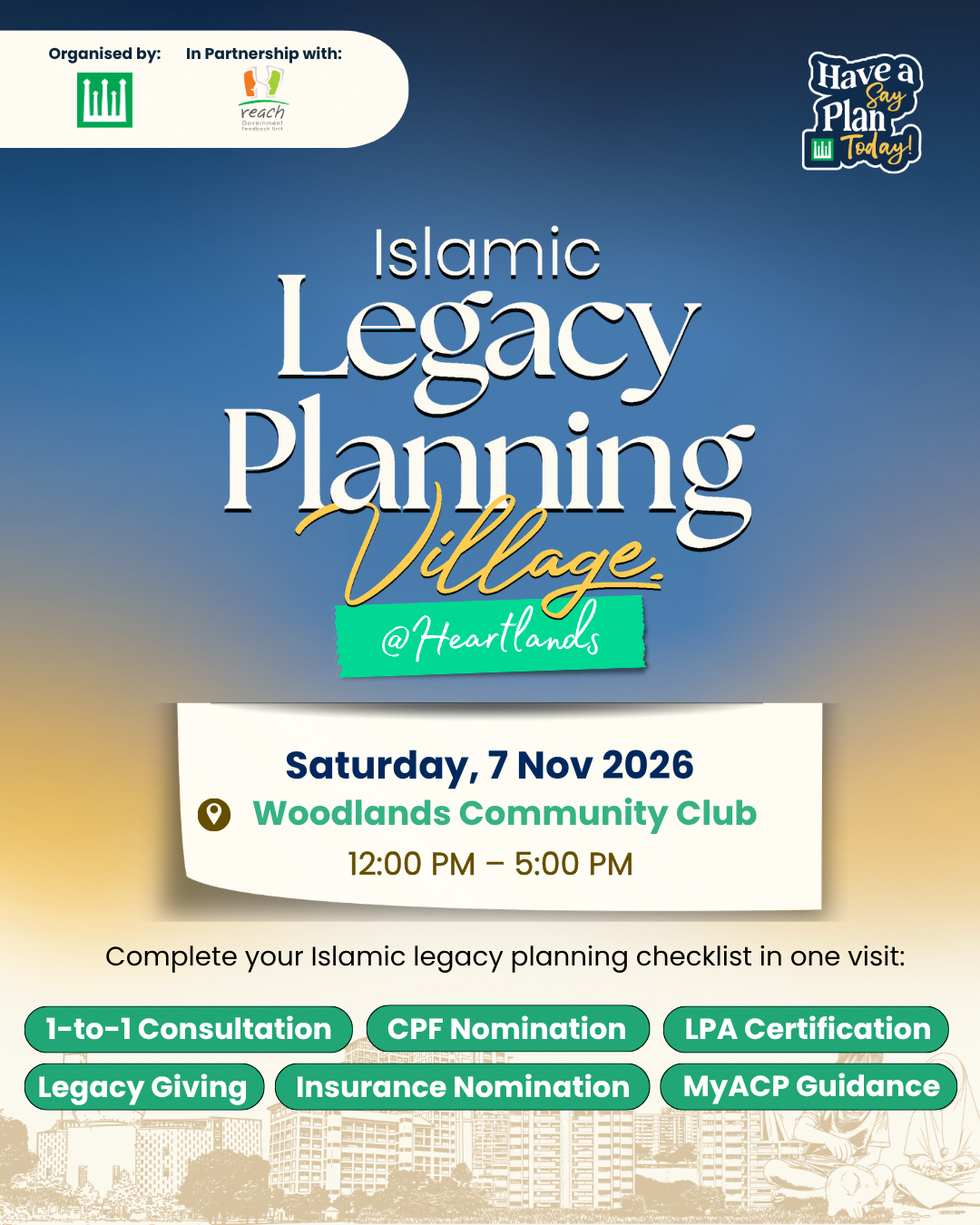 Islamic Legacy Planning Village @ Heartlands (North) poster